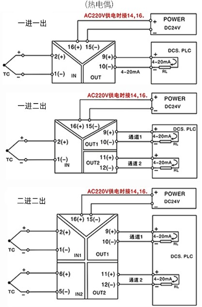 導(dǎo)軌式溫度變送器接線(xiàn)圖